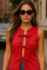 Blusa Amélie con lazos