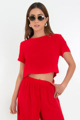 Blusa de manga corta