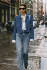 Chamarra botones efecto ante