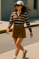 Falda short Malibu con hebilla