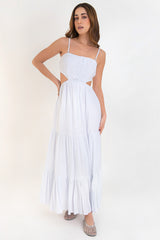 Maxi vestido de tirantes con cut outs