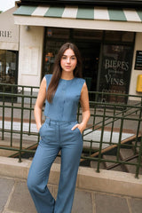 Pantalón pretina ancha