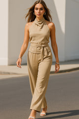 Pantalón satinado Liv de fit recto