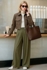 Pantalón vestir cintura cruzada