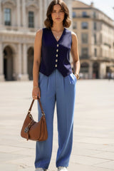 Pantalón vestir doble pinza