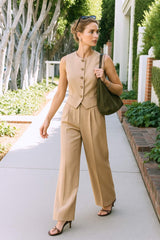 Pantalón vestir wide leg