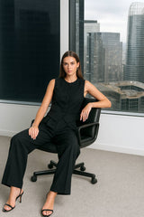 Pantalón vestir wide leg