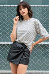 Playera oversized rayas