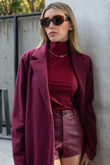 Short corto ajustado de efecto piel