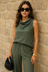 Top halter Rio cuello fluido