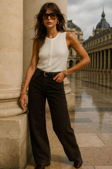 Top Rowan sin mangas