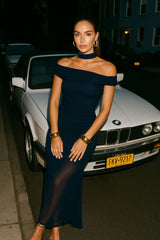 Vestido largo Whisper de mesh