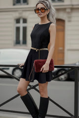 Vestido skater vuelo