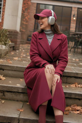 Abrigo largo efecto ante