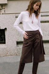 Pleated shorts