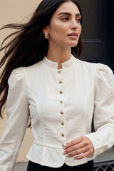 Toggle long-sleeved top