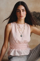 Blusa Aura con jaretas