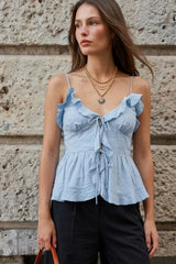 Sugarplum Blouse with Ruffles