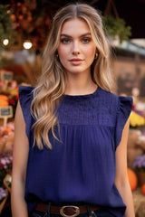 Blusa fluida volante