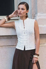 Blusa Madison cuello mao