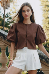 Blusa Stella manga globo