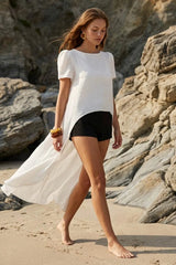Ivory Hour Tunic Blouse