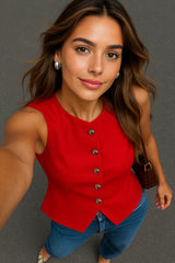 Chaleco Aura con botones