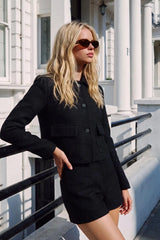 Bouclé jacket with pockets