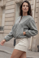 Falda pantalón cargo efecto piel