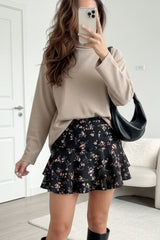 Falda volantes flores