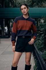 Polo neck sweater