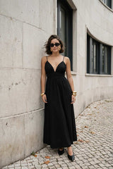 Maxi vestido Heleena cut out