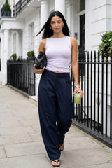 Pantalón Alexis con pinzas cintura alta
