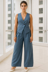 Pantalón ancho maxi pinza