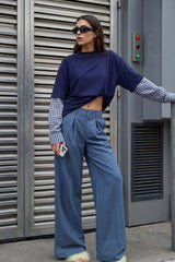 Pantalón ancho maxi pinza