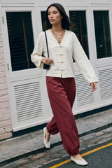 Babe fit barrel trousers