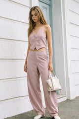 Pantalón fit balloon rayas