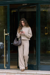 Pantalón fit palazzo rayas