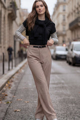 Pantalón fit recto cinturón