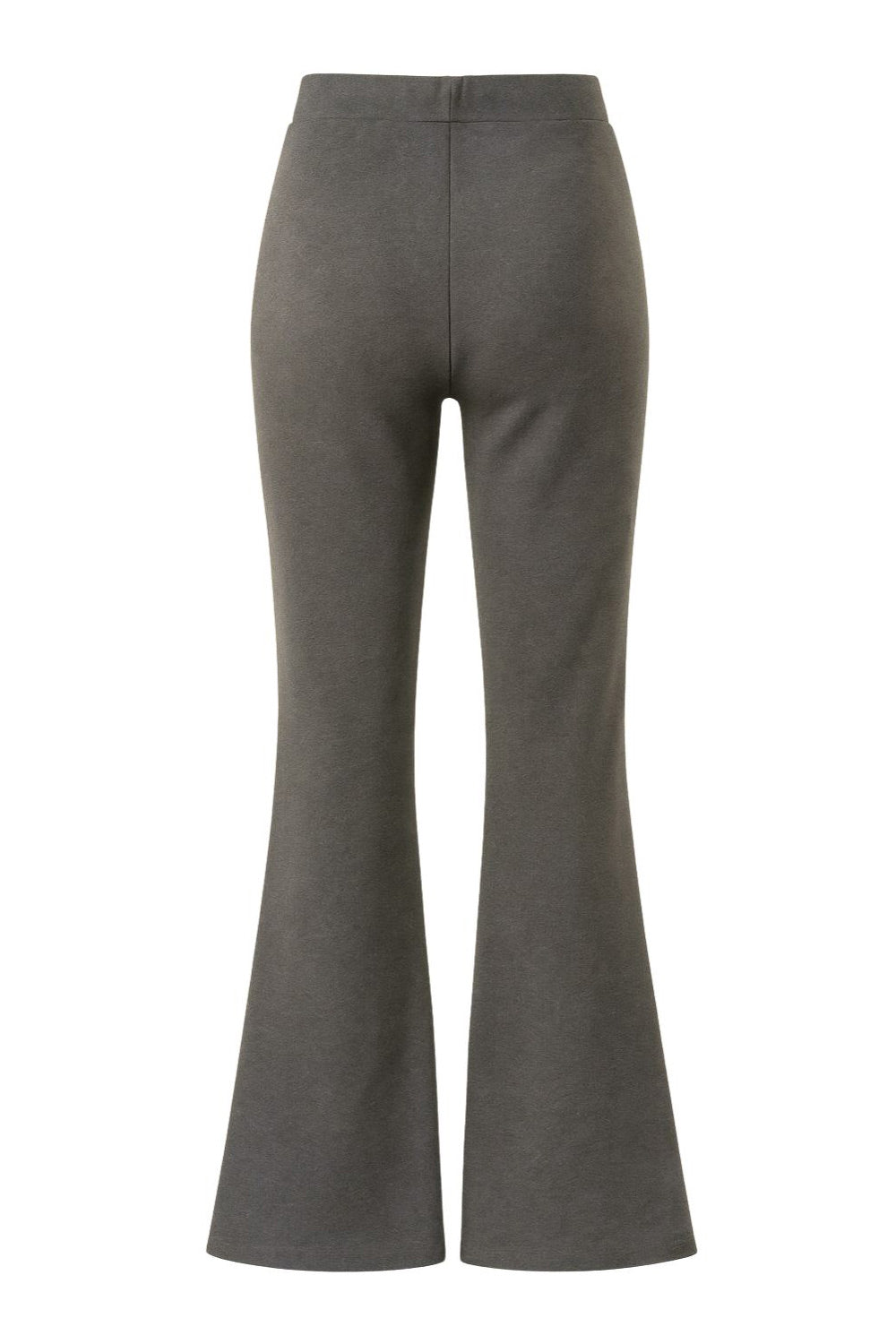 Pantalón de punto, fit flare, cintura media con pretina elástica y jareta frontal ajustable.