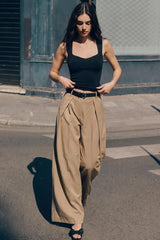 Pantalón pinza cinturón