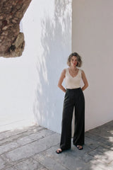 Pantalón recto pinzas
