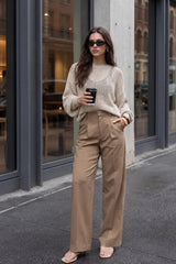Pantalón recto pinzas
