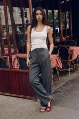 Pantalón recto pinzas