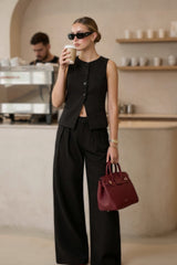 Pantalón vestir doble pinza