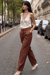 Pantalón vestir wide leg