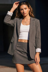 Saco slim fit lino