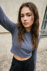 Sudadera capucha tacto suave