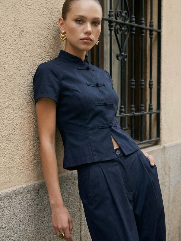 Top Babe cuello mao
