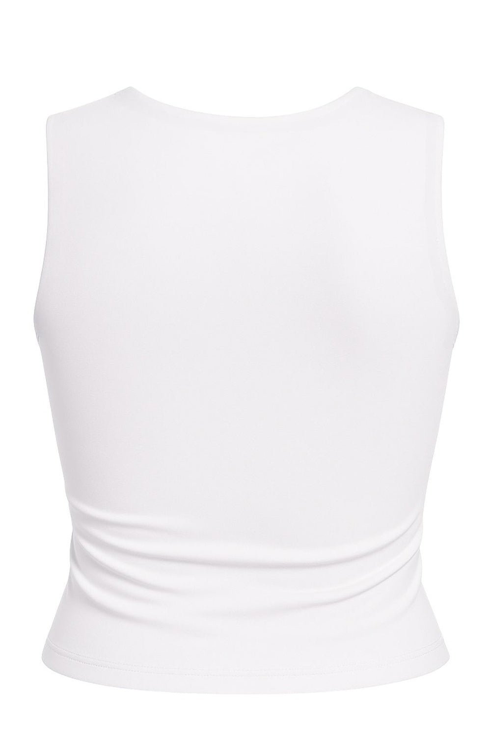 Top básico de fit ajustado, sin mangas y escote cuadrado.